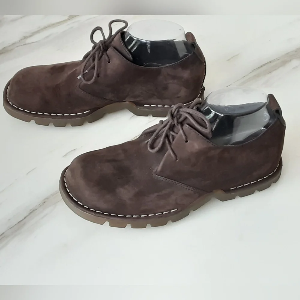 Cole Haan Country Brown Suede Nubuck Leather Lace Up Chukka Oxford Sz 8M